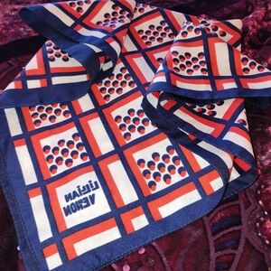 Vintage Lilien Vernon Geometric Scarf 60's Mod Bohemian Spirited